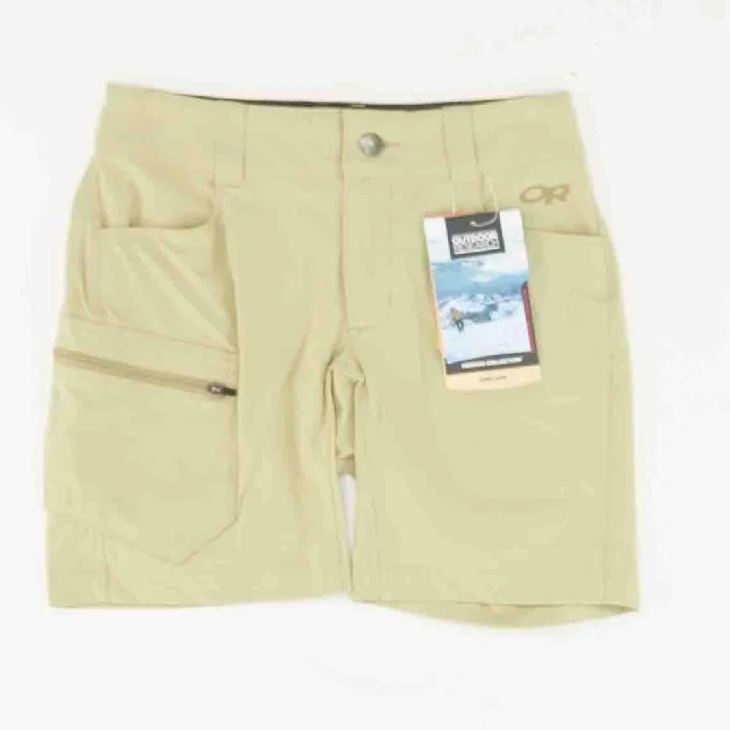 Khaki Solid Chino Shorts