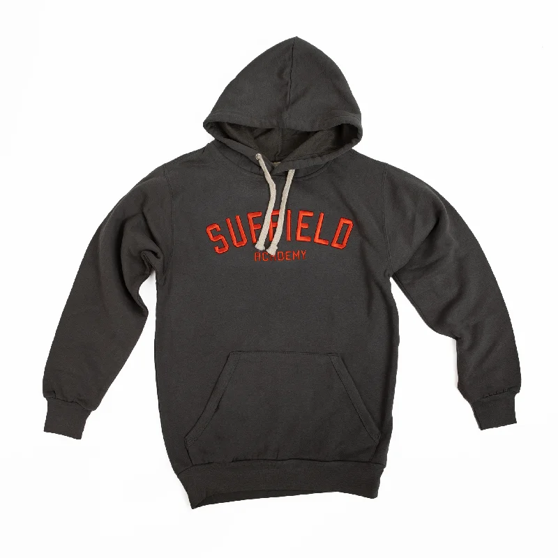 MV Sport Granite Hoodie Orange Suffield Academy Embroidery