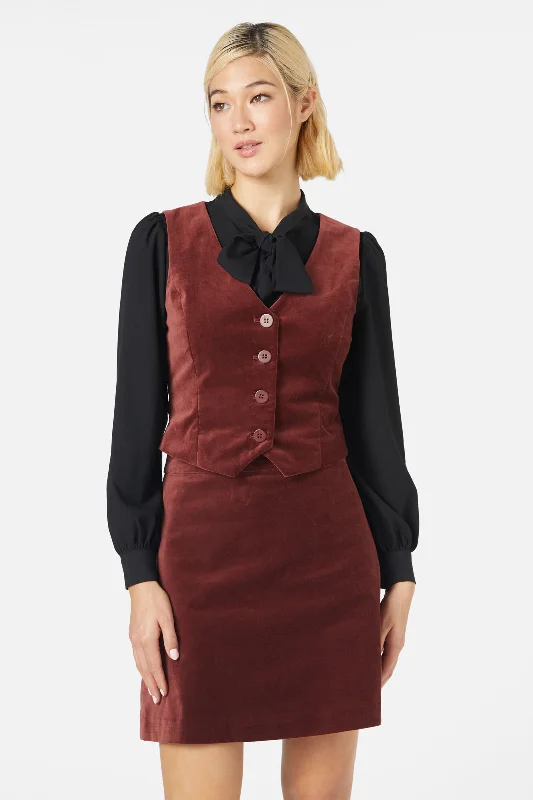 Rachel Velvet Vest