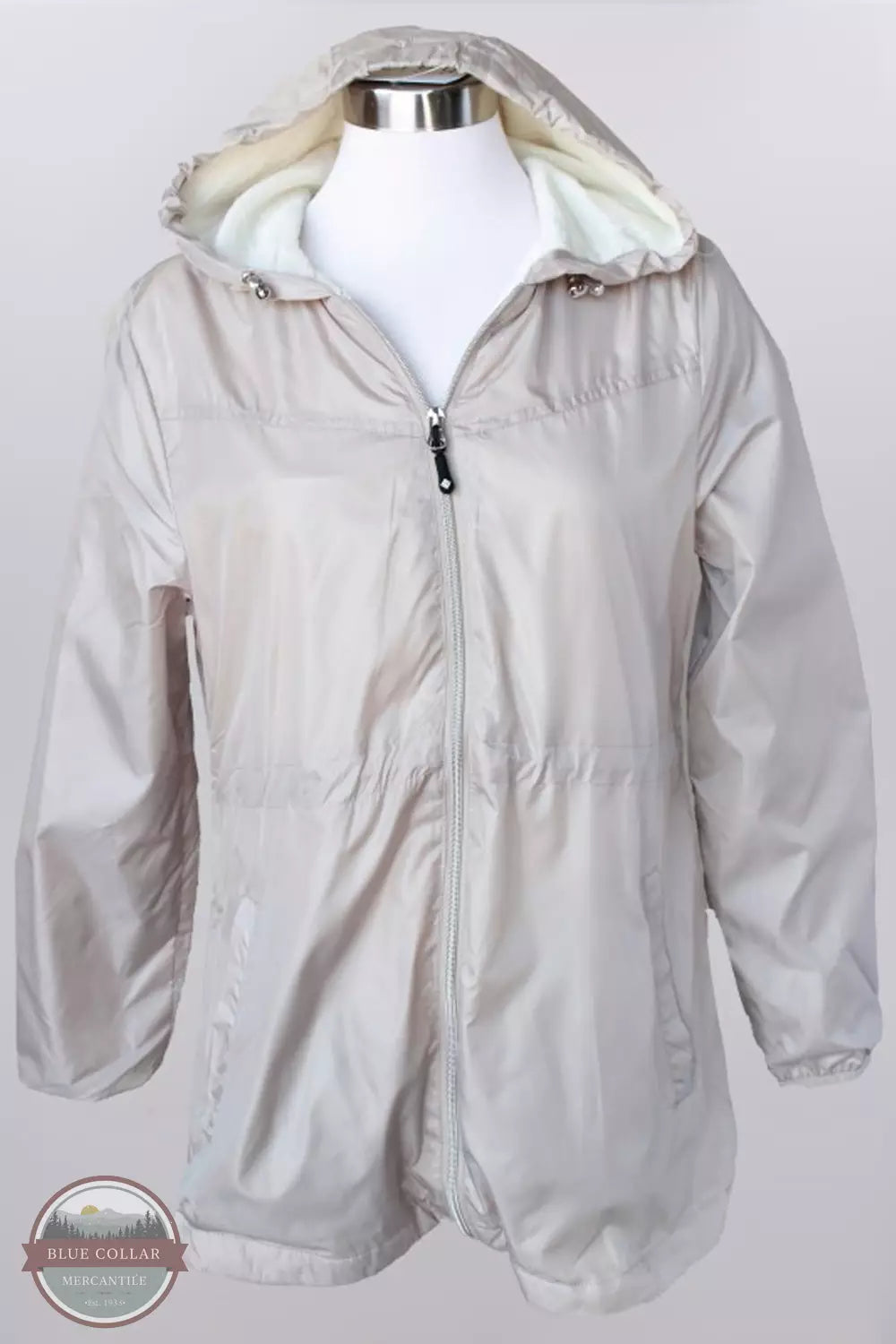 66011 Fuzzy Lined Rain Jacket