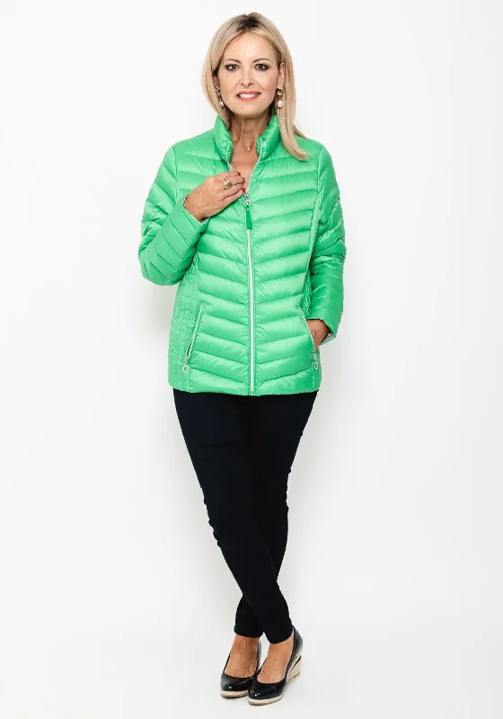 Frandsen Duck Down Quilted Short Jacket, Apple Green