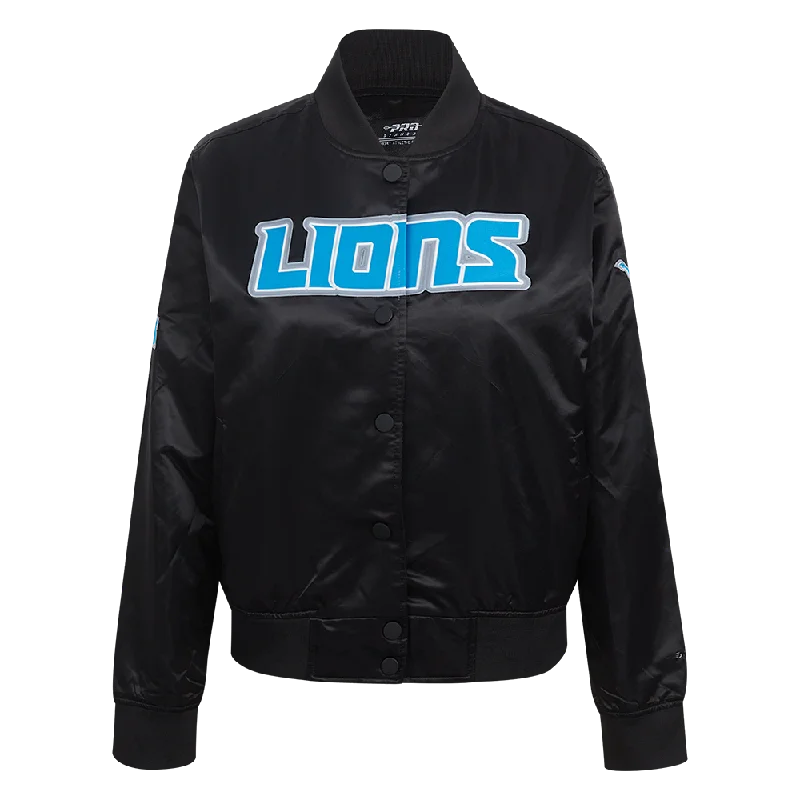 CHAMARRA DE SATÉN NFL DETROIT LIONS CLASSIC ESSENTIALS PARA MUJER