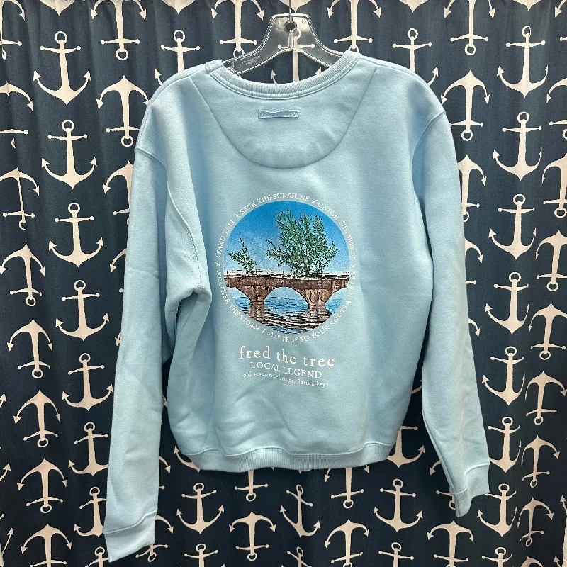 Fred the Tree Women's Crew Sweatshirt, Light Blue