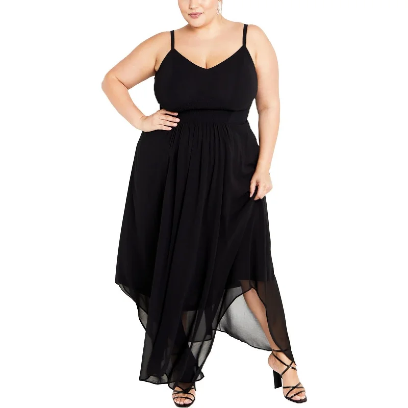 City Chic Womens Plus Layered Maxi Maxi Dress