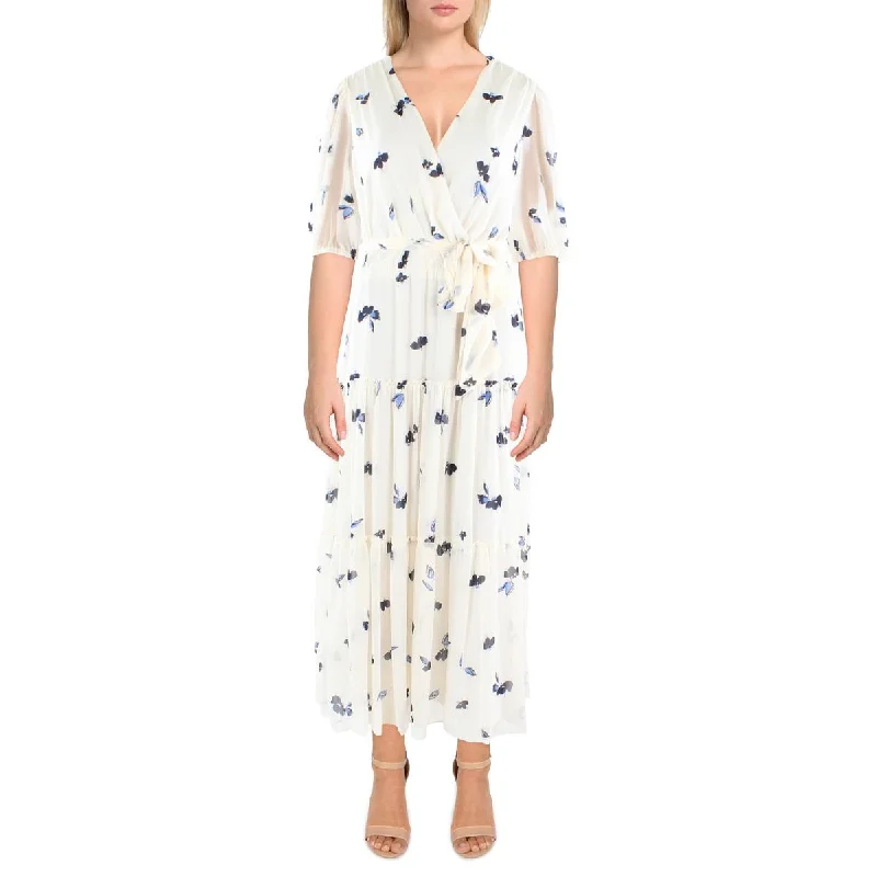 Lauren Ralph Lauren Womens Printed Sheer Shift Dress