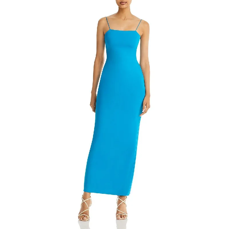 Alice and Olivia Womens Scuba Maxi Evening Dress