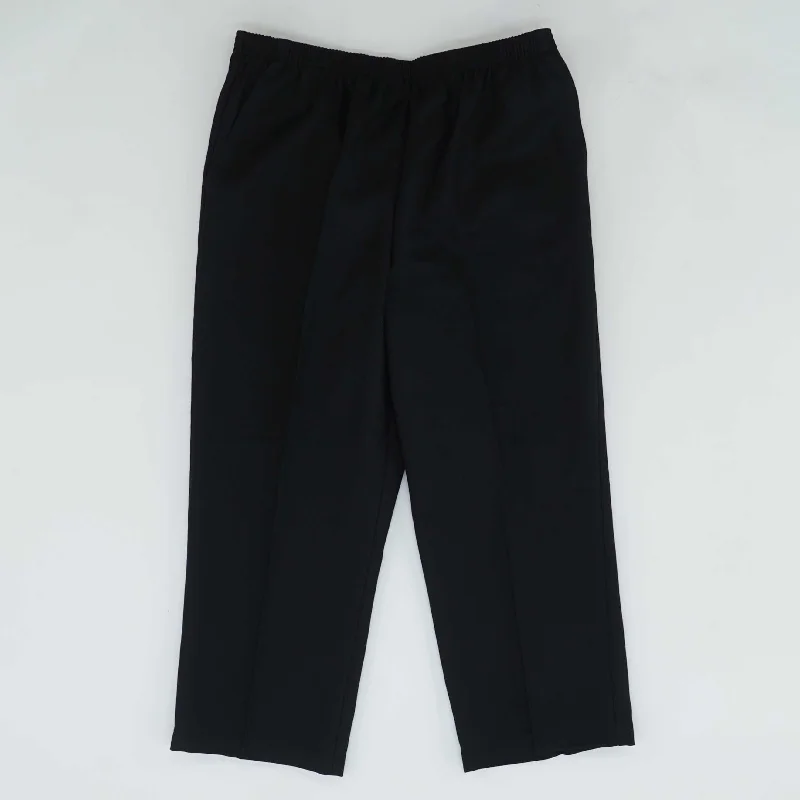 Black Solid Dress Pants