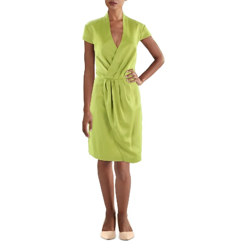 Guess by Marciano Womens Avril Faux Wrap Short Wrap Dress