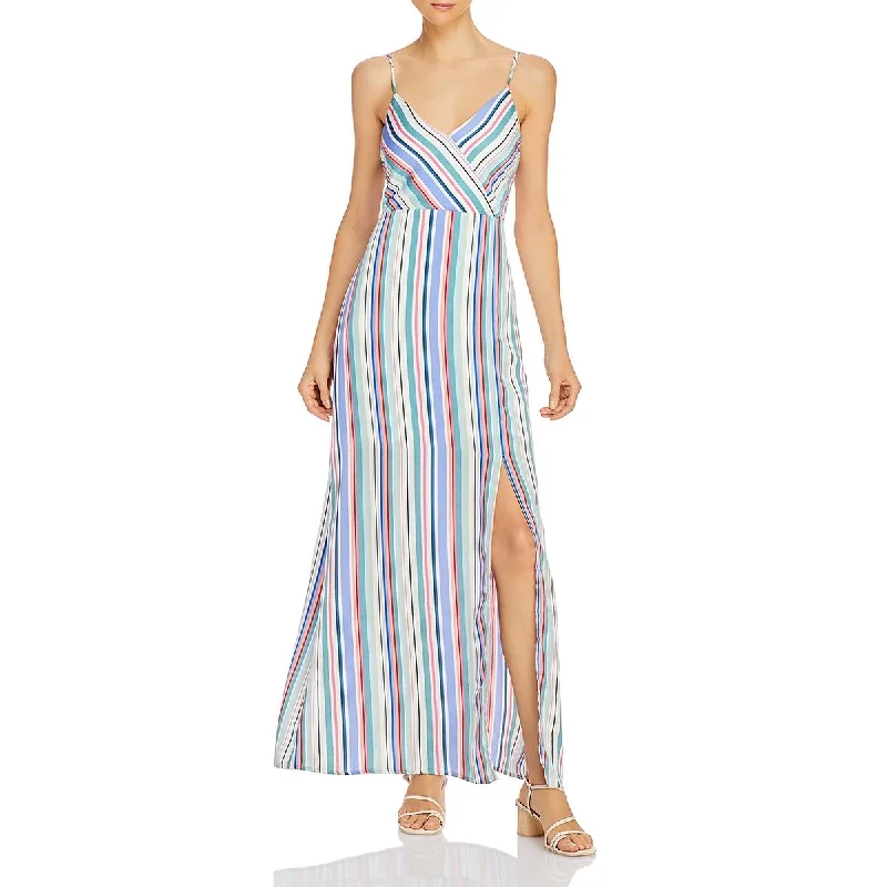 Jack by BB Dakota Womens V Neck Striped Cocktail Dress