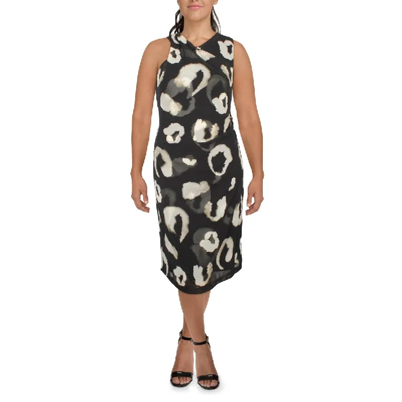 DKNY Womens Semi-Formal Midi Shift Dress