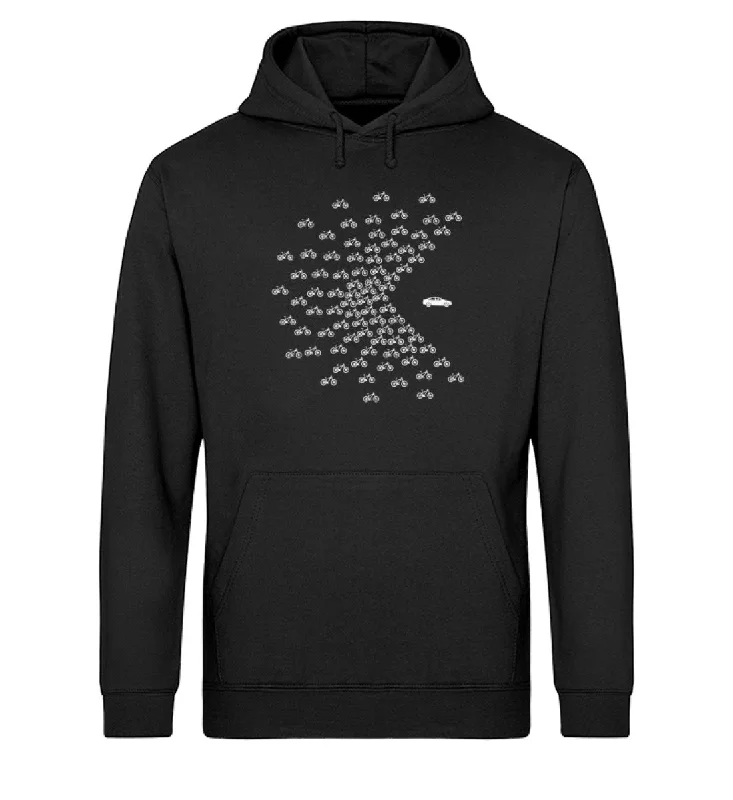 Fahrräder fressen Auto - Unisex Organic Hoodie