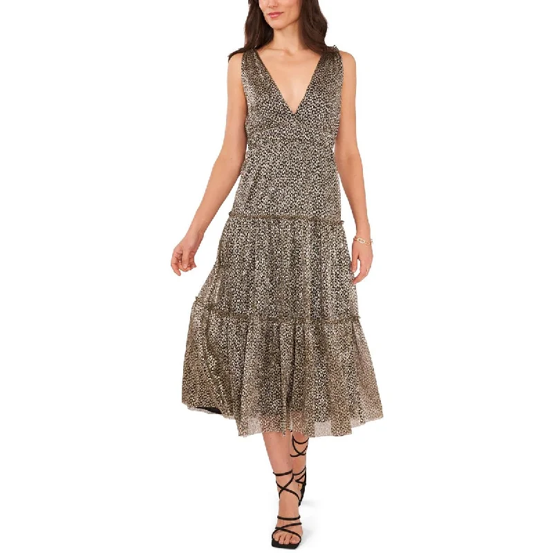 1.State Womens Printed Metallic Cocktail And Party Dress