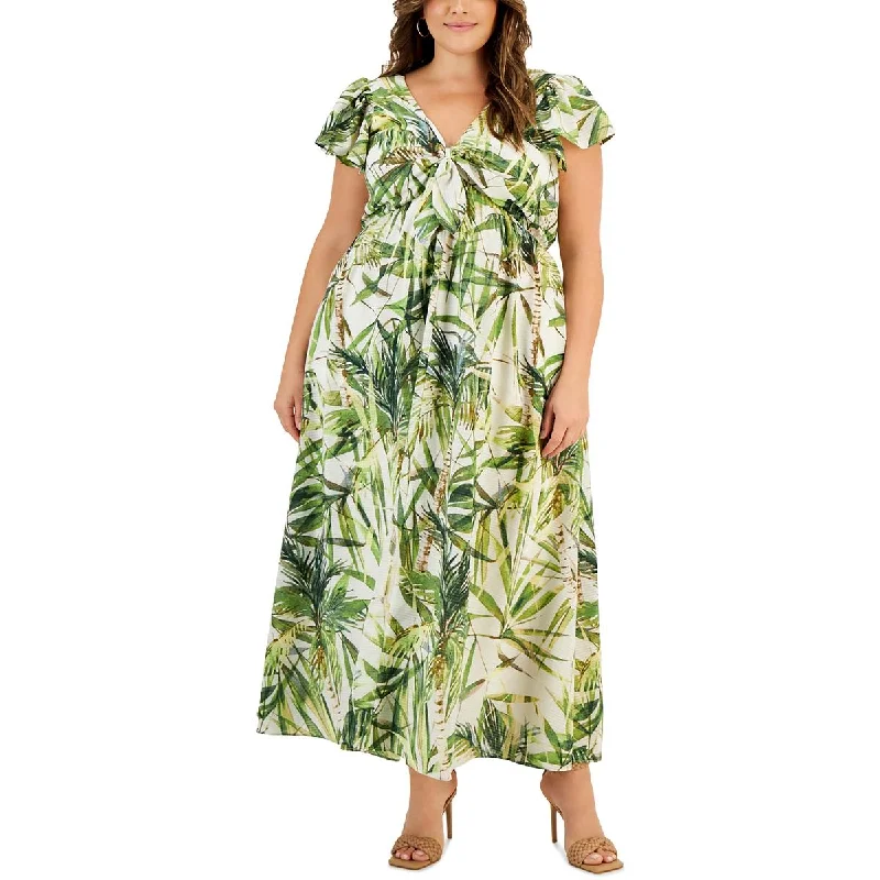 Taylor Womens Plus trp Polyester Maxi Dress