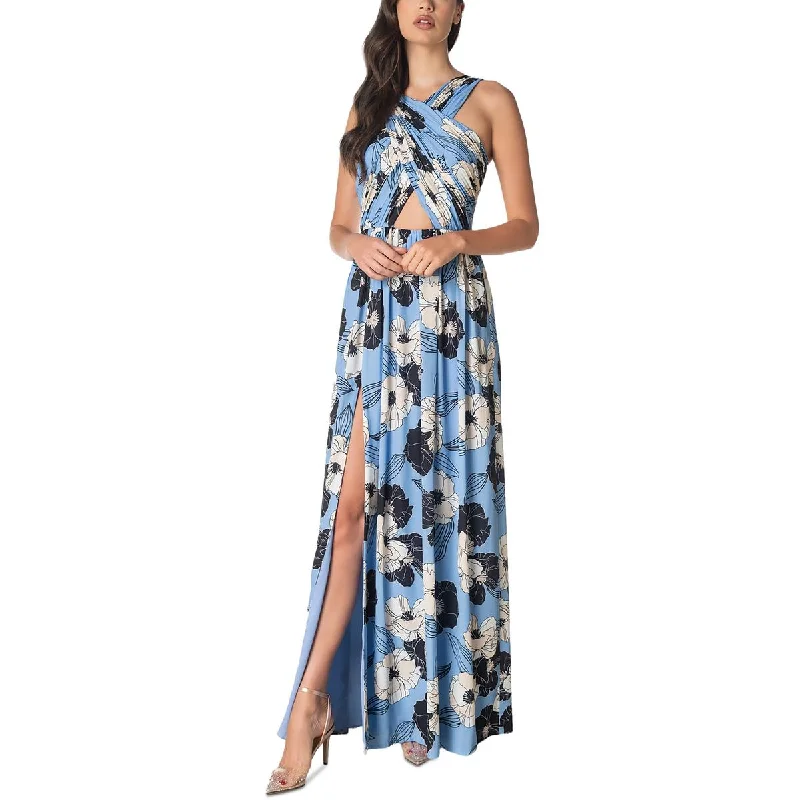 Dress The Population Womens Georgette Floral Evening Dress