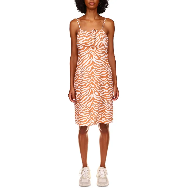 Sanctuary Womens Animal Print Above Knee Mini Dress