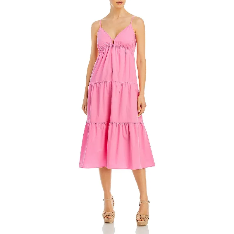 Rails Womens Tiered A Line Midi Dress