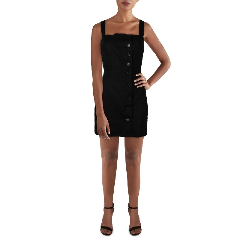 Equipment Femme Womens Katia Square Neck Short Mini Dress