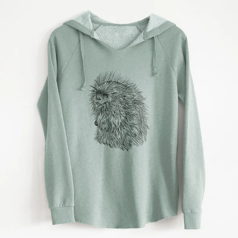 North American Porcupine - Erethizon dorsatum - Cali Wave Hooded Sweatshirt