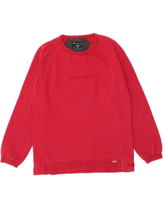 CHAMPION Womens Graphic Sweatshirt Jumper UK 10 Small Red