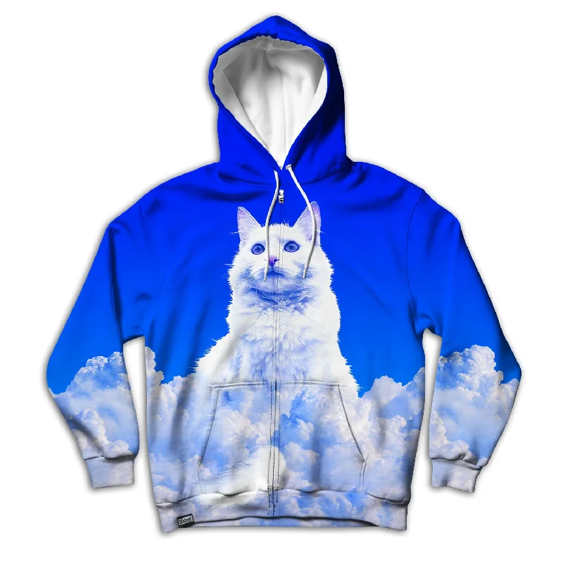 Cat Clouds Unisex Hoodie Zipup