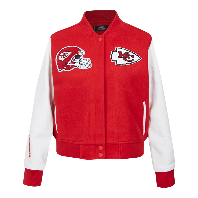 CHAMARRA UNIVERSITARIA NFL KANSAS CITY CHIEFS CLASSIC VARSITY PARA MUJER