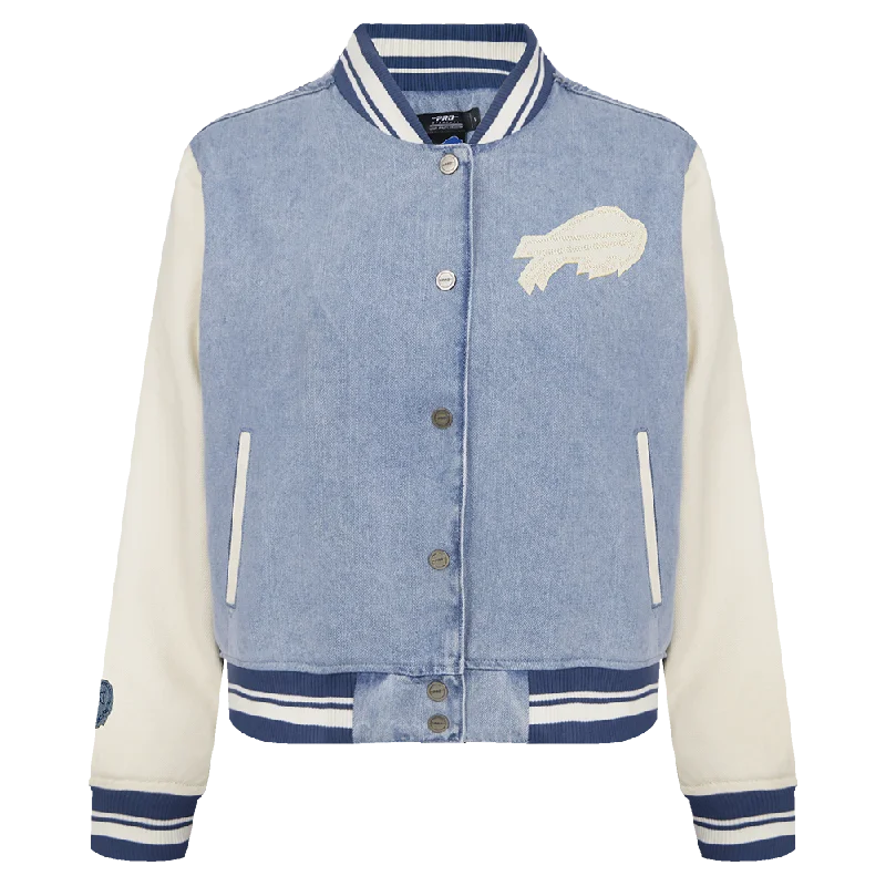 CHAMARRA UNIVERSITARIA NFL BUFFALO BILLS VARSITY BLUES PARA MUJER