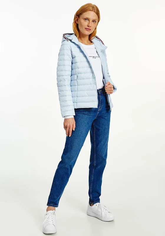 Tommy Hilfiger Womens Duck Down Short Jacket, Breezy Blue