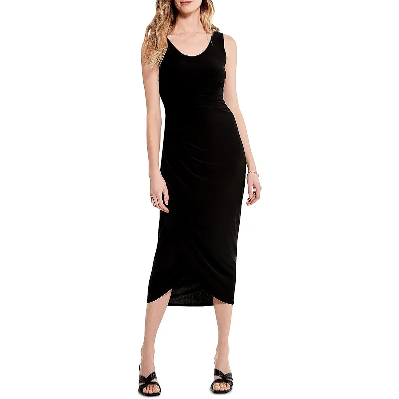 Nic + Zoe Womens Runched Long Maxi Dress