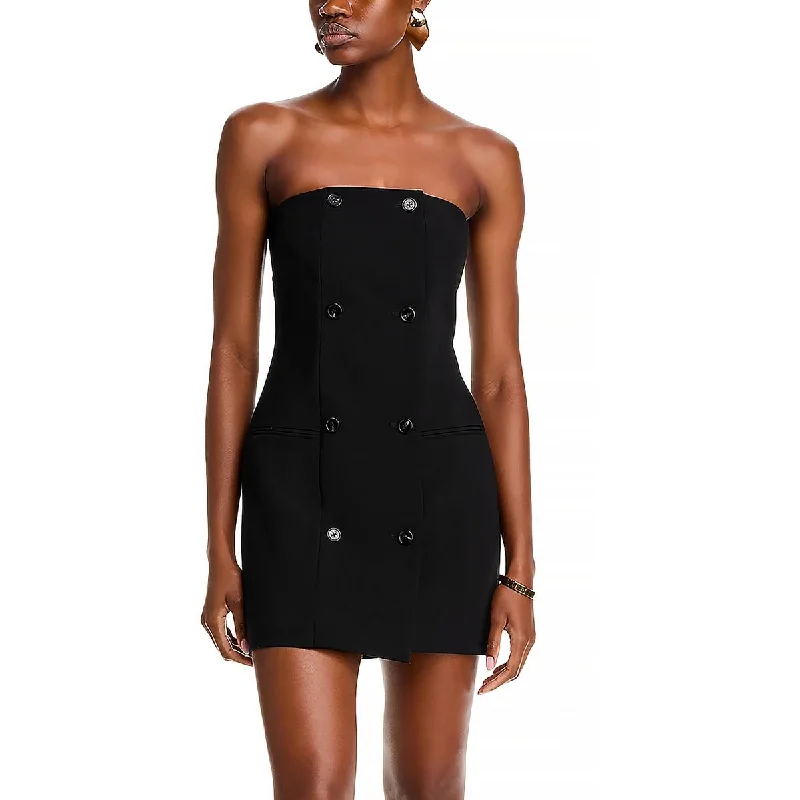 French Connection Womens Above Knee Embellished Mini Dress