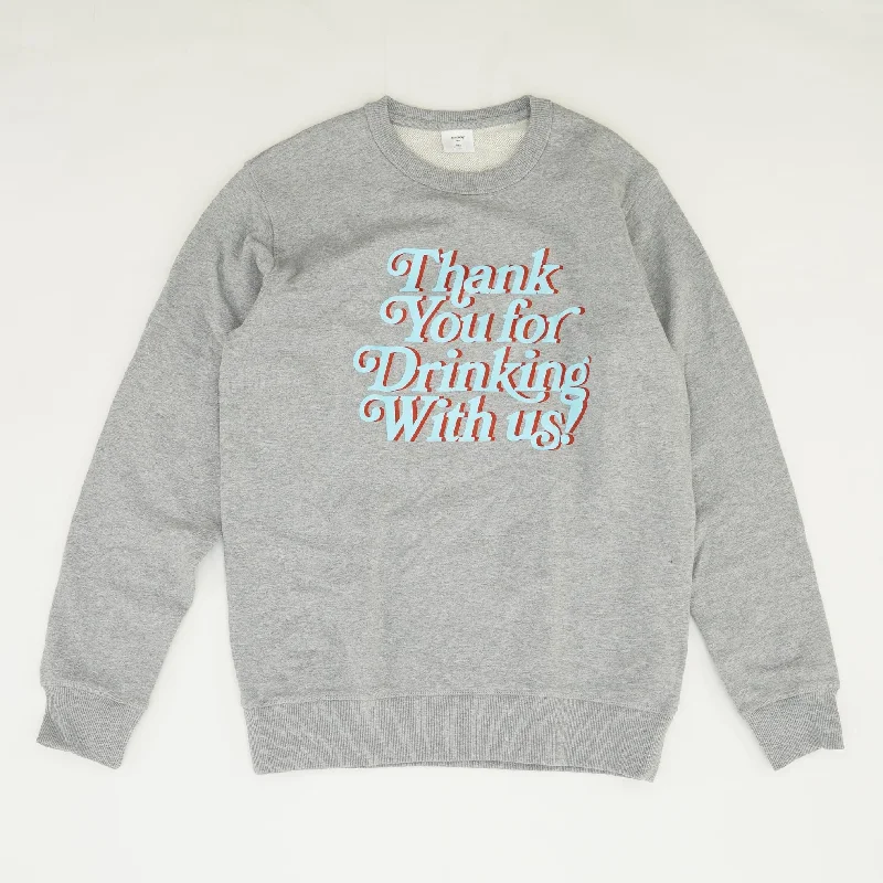 Gray Solid Sweatshirt