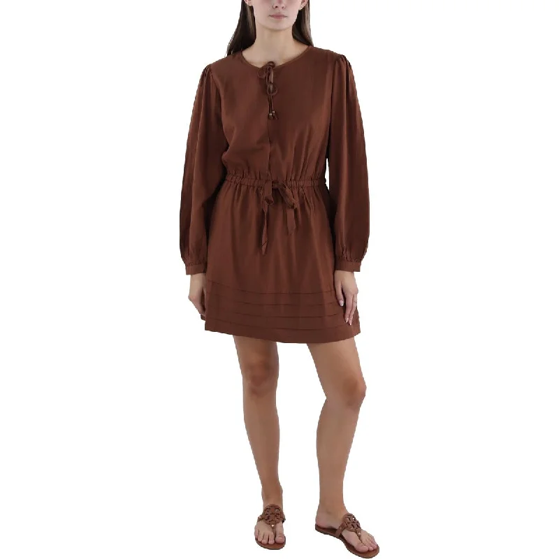 Lost + Wander Womens Shutter Pleat Above Knee Mini Dress