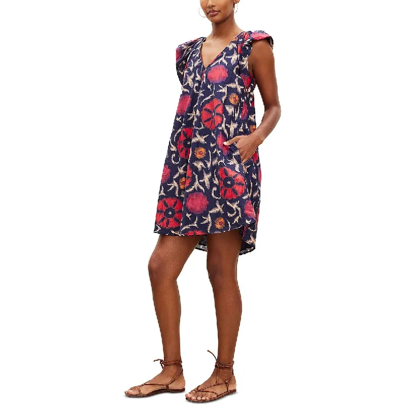 VELVET BY GRAHAM & SPENCER Womens Jenna Printed Short Mini Dress