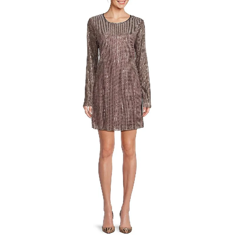 Walter Baker Womens Above Knee Sequined Mini Dress