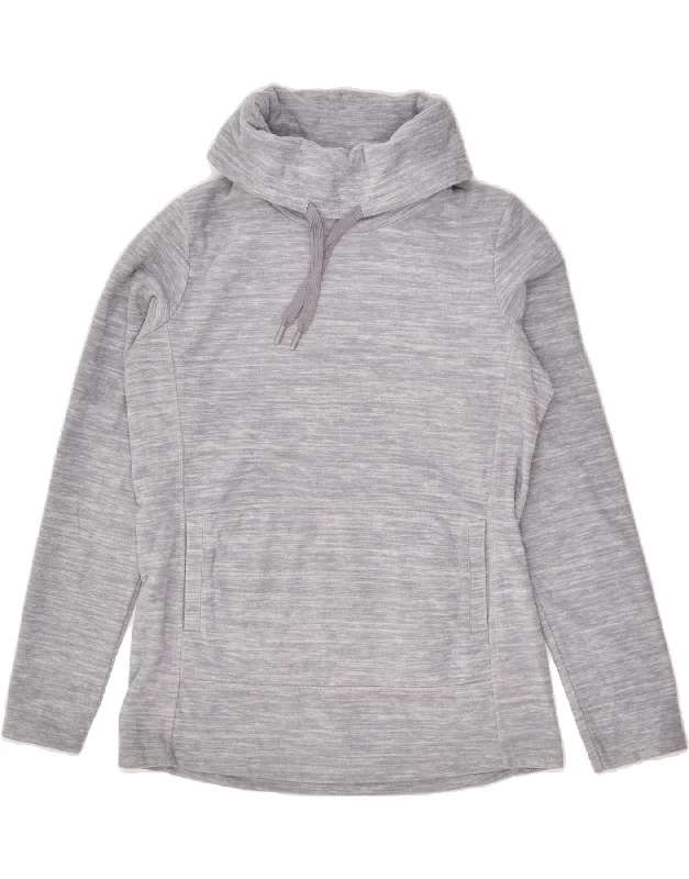 MOUNTAIN WAREHOUSE Womens Roll Neck Fleece Jumper UK 10 Small Grey