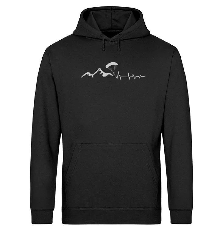 Herzschlag Paragleiter - Unisex Organic Hoodie