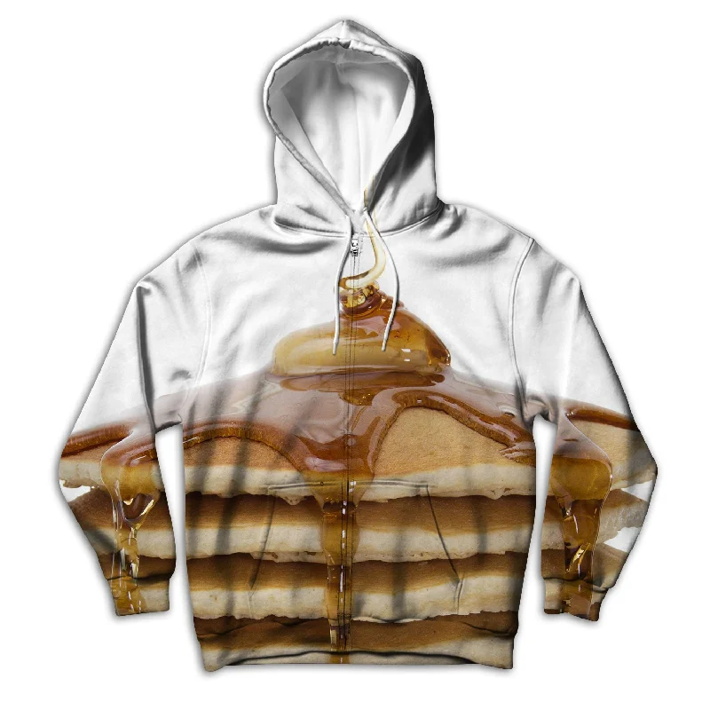 Pancake Stack Unisex Zip Up Hoodie