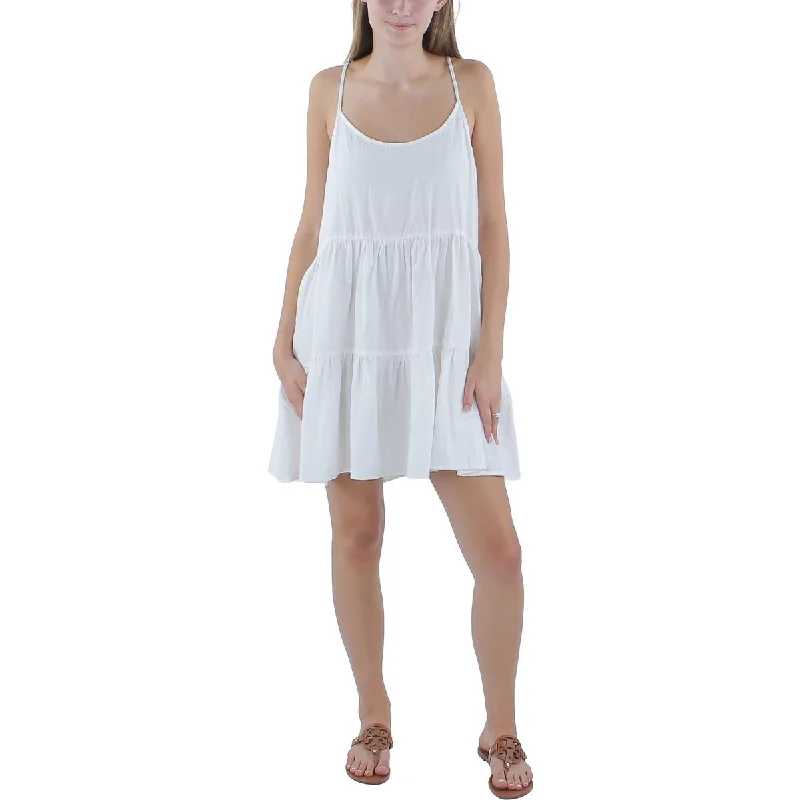 Cotton On Womens Textured Cotton Mini Dress