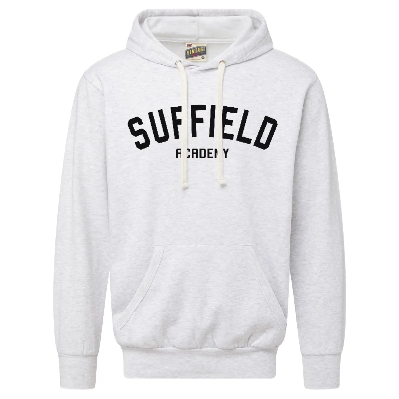 MV Sport White Hoodie with Black Suffield Academy