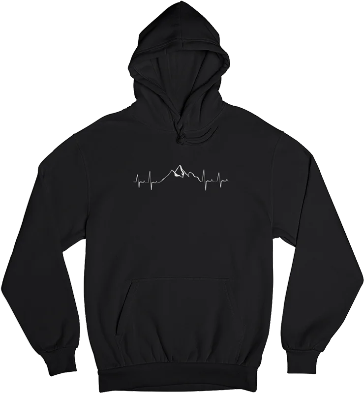 Herzschlag Berge - Unisex Organic Hoodie'