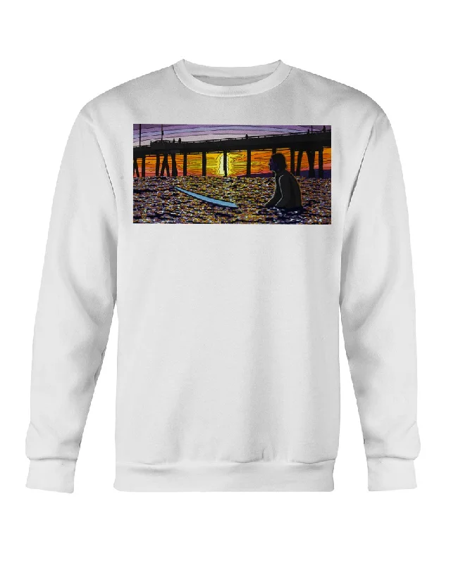 A Surfer's Moment of Zen - Crewneck Sweatshirt