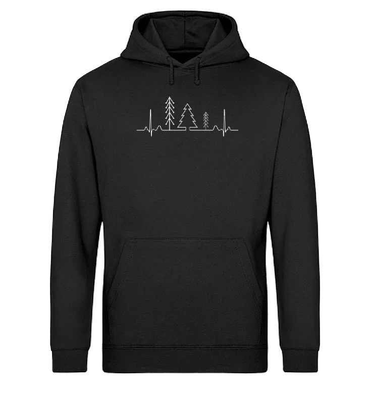 Herzschlag Wald - Unisex Organic Hoodie