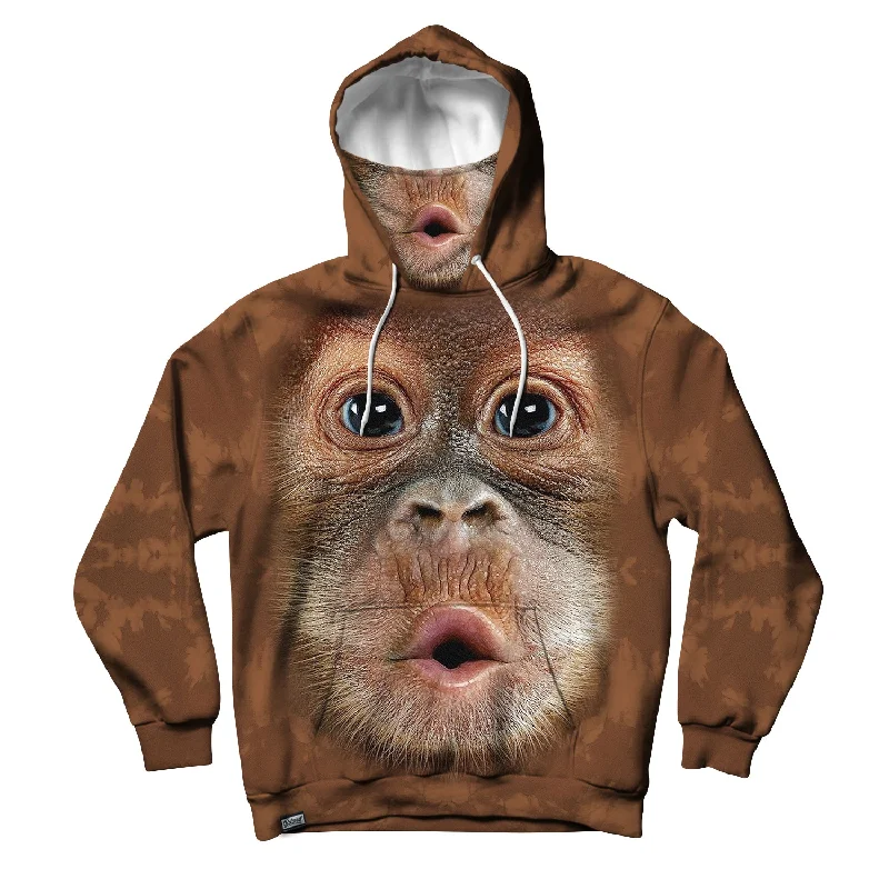 Baby Orangutan Unisex Hoodie Mask