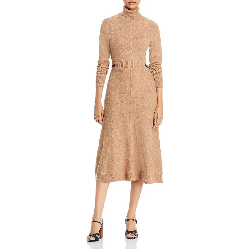 Derek Lam 10 Crosby Womens Becky Wool Midi Sweaterdress