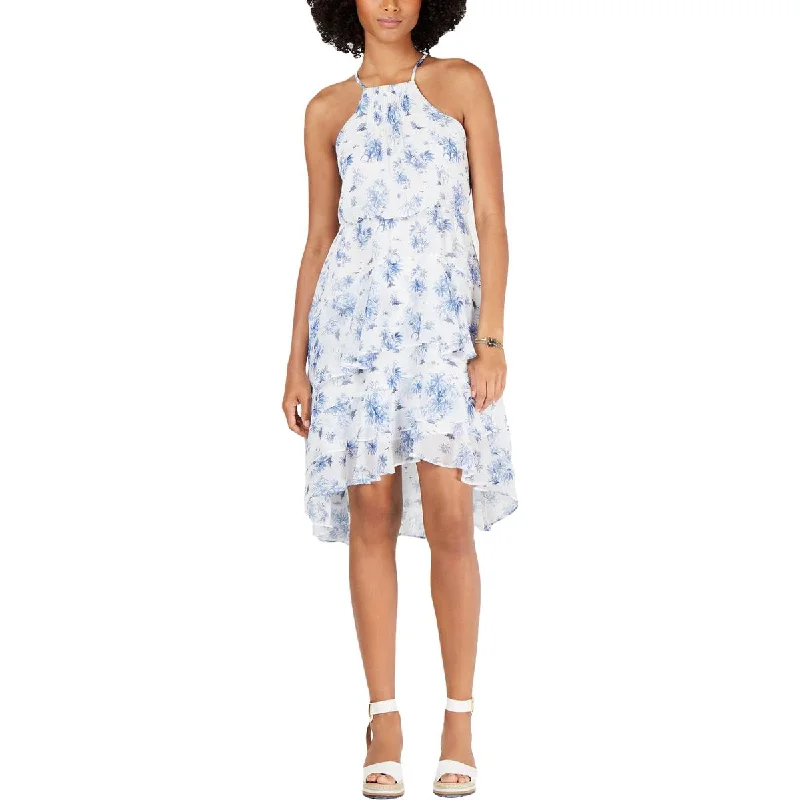 Tommy Hilfiger Womens Ruffled Floral Sundress