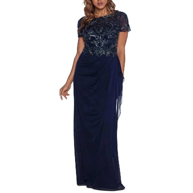 Xscape Womens Embellished Maxi Evening Dress