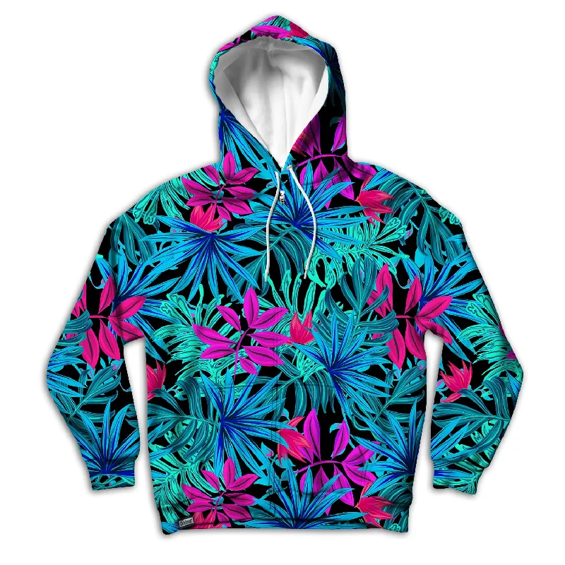 Tropical Leaves Unisex Hoodie Zipup