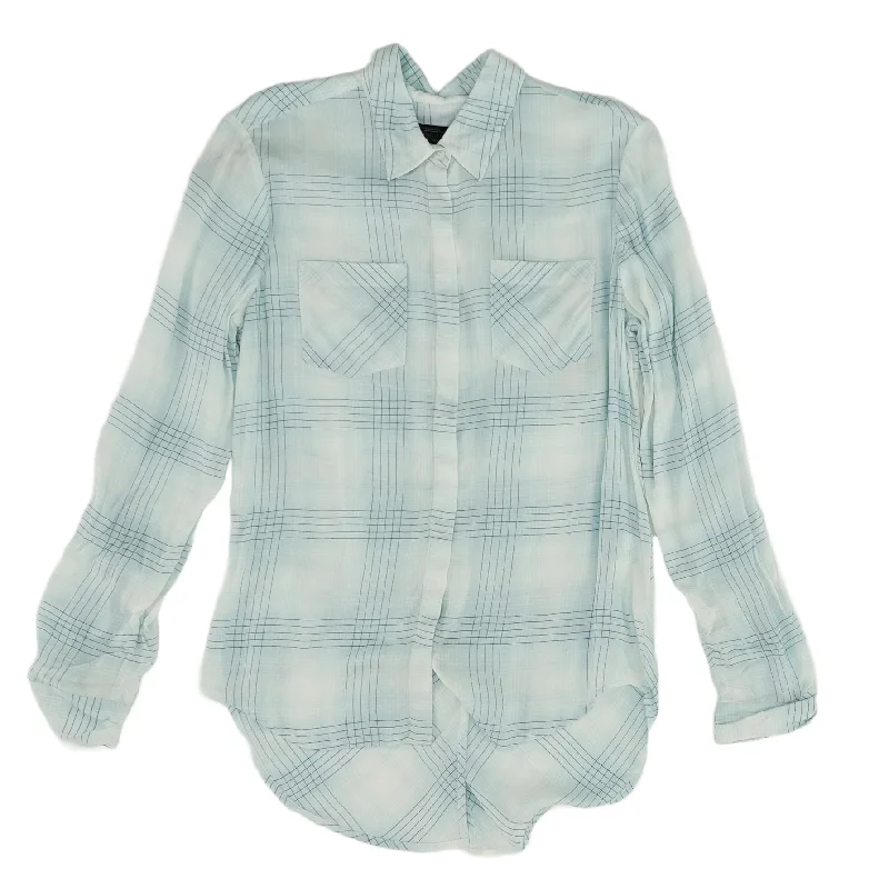 Teal Plaid Button Down