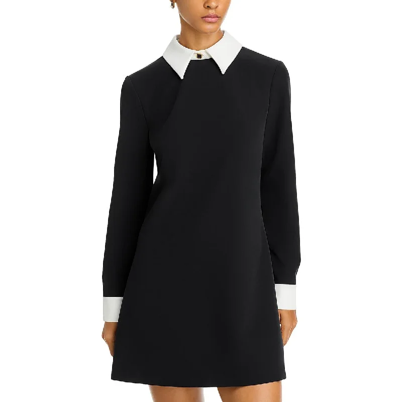 French Connection Womens Collar Casual Mini Dress