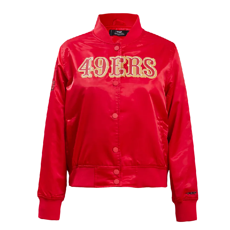 CHAMARRA DE SATÉN NFL SAN FRANCISCO 49ERS CLASSIC ESSENTIALS PARA MUJER