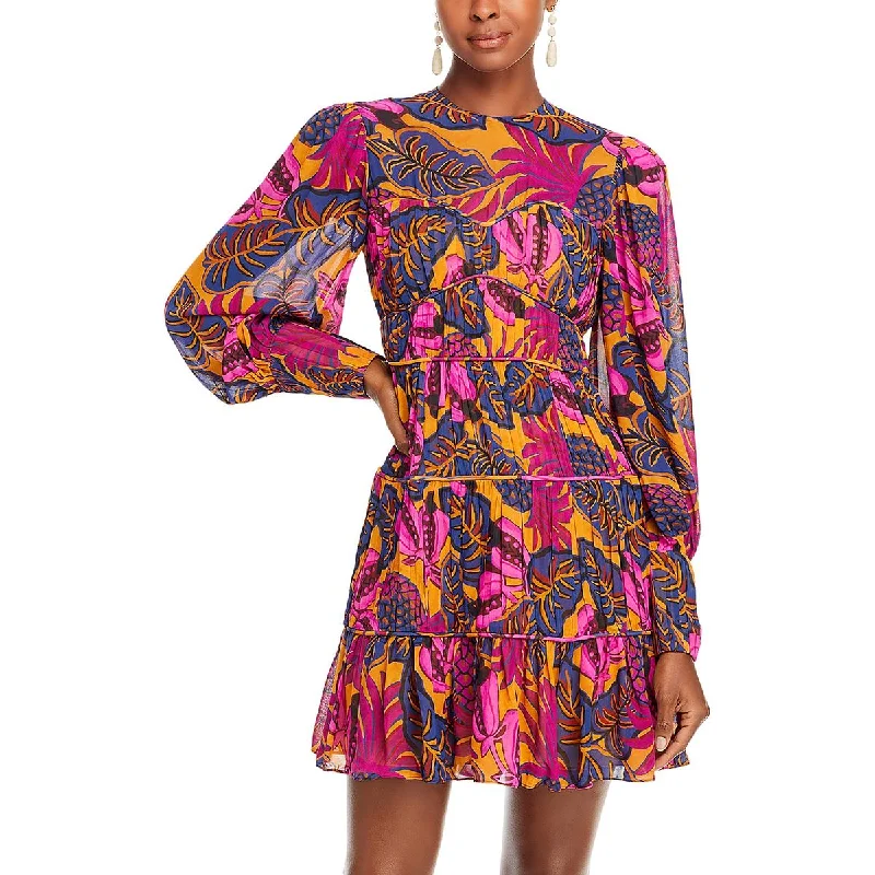 FARM Rio Womens Printed Short Mini Dress